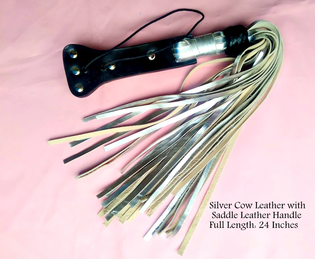 16 Leather Flogger - Twisted Weave Grip #6146 – sultraleather